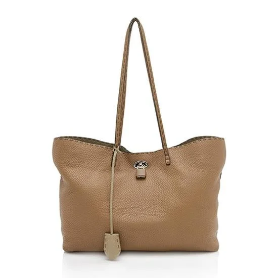 Fendi Timeless Parisian Style -Fendi Selleria Leather Carla Tote - FINAL SALE (SHF-10208)