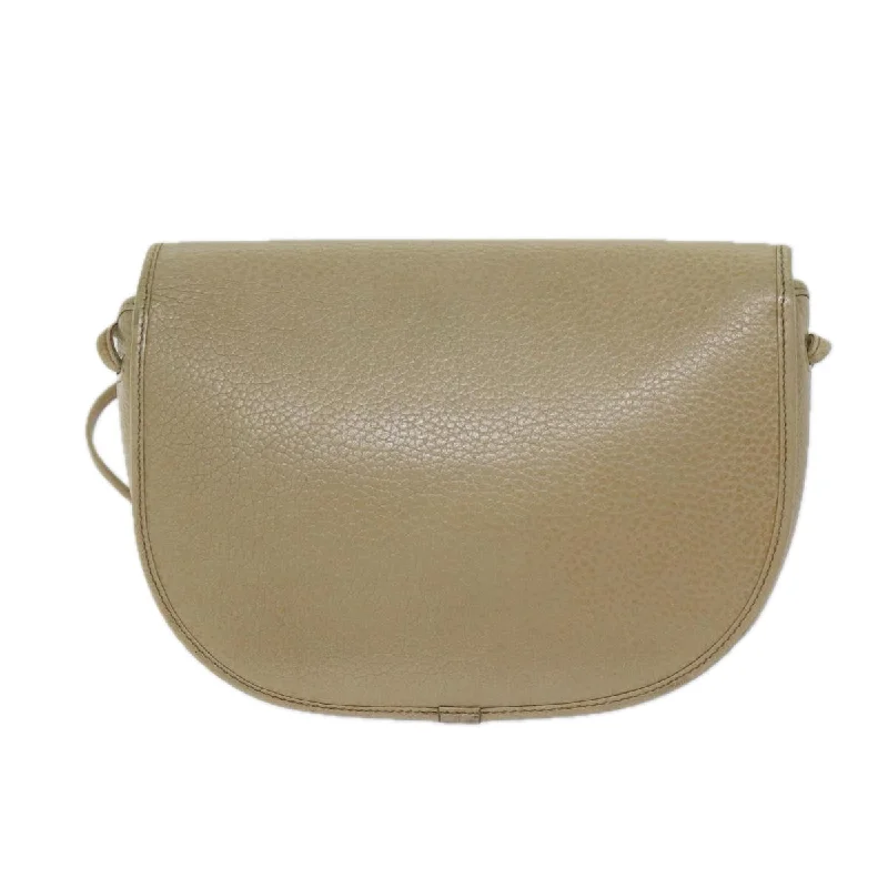 Unlock Timeless Luxury with Dior HandbagsCHRISTIAN DIOR Shoulder Bag Leather Beige Auth bs13271