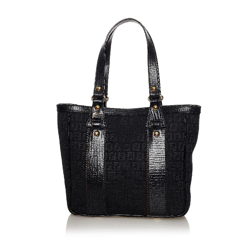 Fendi Handcrafted Excellence -Fendi Zucchino Canvas Tote Bag