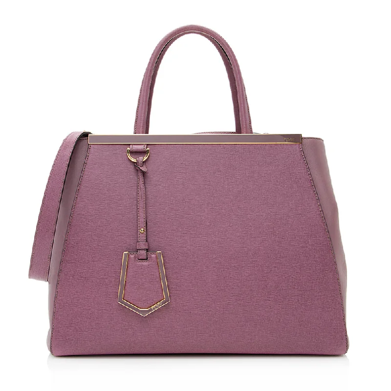 Fendi Street Style Must-Have -Fendi Calfskin 2Jours Tote