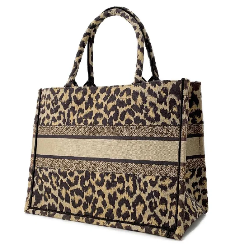 Sophistication Redefined: Dior BagsDior Book Tote Leopard Beige Canvas Size Medium