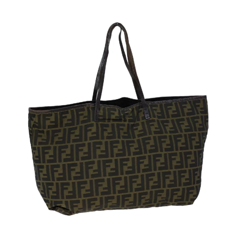 Fendi Minimalist Icon -FENDI Zucca Canvas Tote Bag Brown  71833