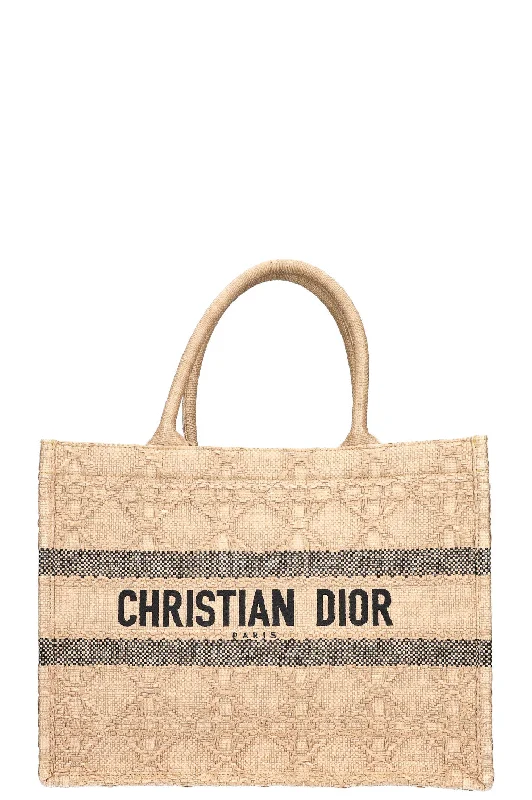 Essential Dior: Classic and Iconic BagsCHRISTIAN DIOR Book Tote Medium Raffia