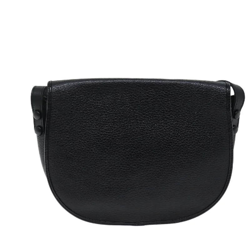 Effortlessly Chic: The Dior Signature BagCHRISTIAN DIOR Shoulder Bag Leather Black Auth ar11733