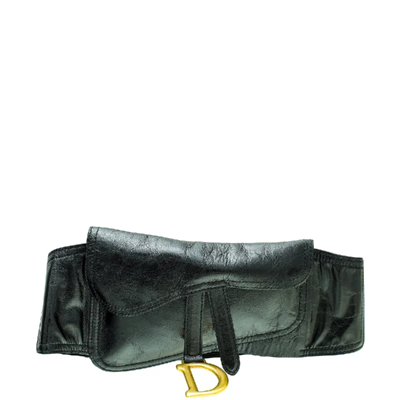 Iconic, Elegant, Dior BagsChristian Dior Black Saddle Belt Bag