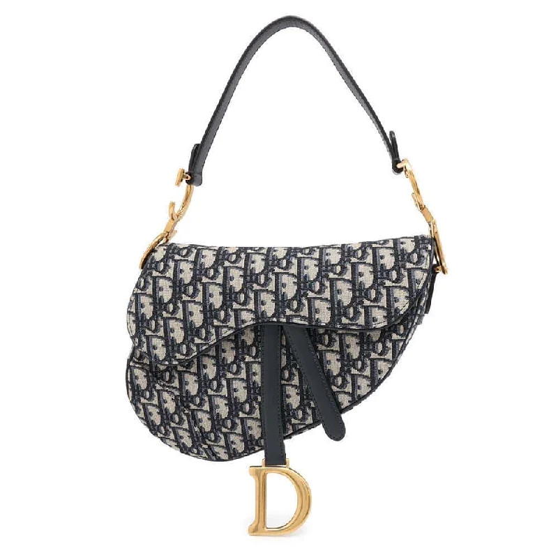 Dior’s Signature Bags – The Epitome of LuxuryDior Oblique Saddlebag Navy/Beige M0446 Canvas Leather