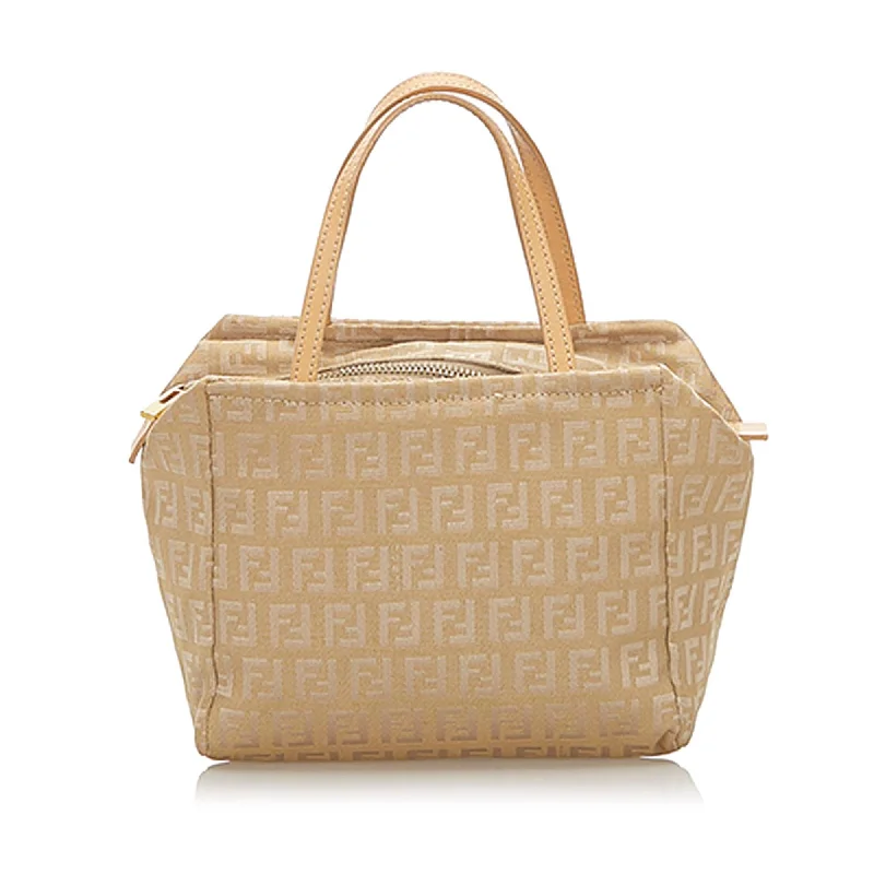 Fendi Retro Revival Bag -Fendi Zucchino Canvas Handbag (SHG-19093)