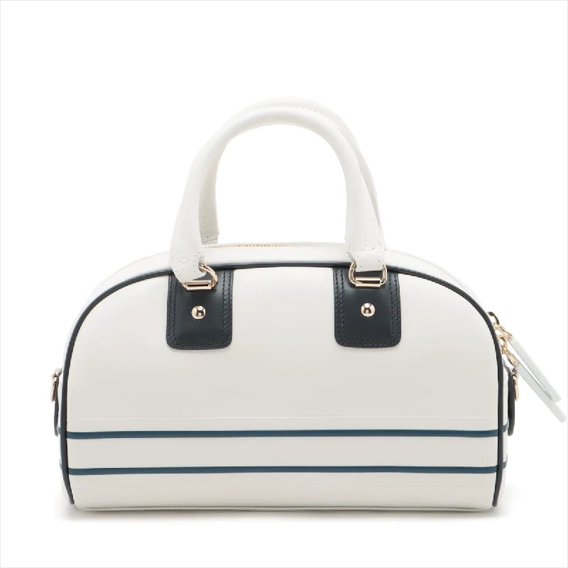 Uncompromising Elegance: Dior BagsChristian Dior Wave Leather 2WAY Handbag White Earl