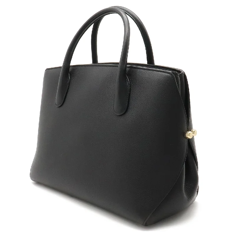 Unlock Timeless Luxury with Dior HandbagsChristian Dior Open Bar Handbag Black Leather Ladies