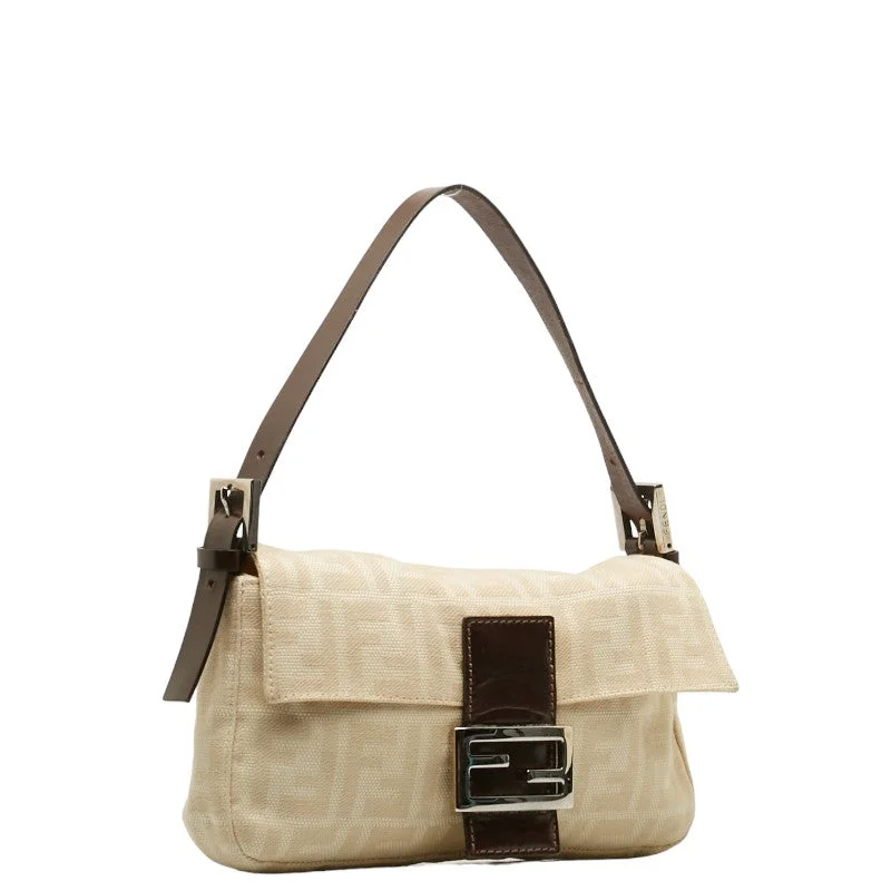 Fendi Iconic Luxury Staple -Fendi Zuka Handbags Beige Brown Canvas Leather Ladies Fendi (Ginestapo, Paris)