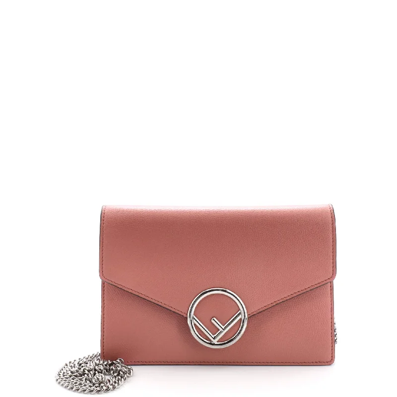 Fendi Exclusive Couture Bag -F is Fendi Envelope Wallet on Chain Leather