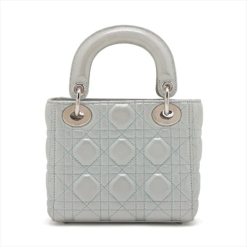 Discover the Latest Dior Bag TrendsChristian Dior  Dior Mini  Leather 2WAY Handbag Light Blue