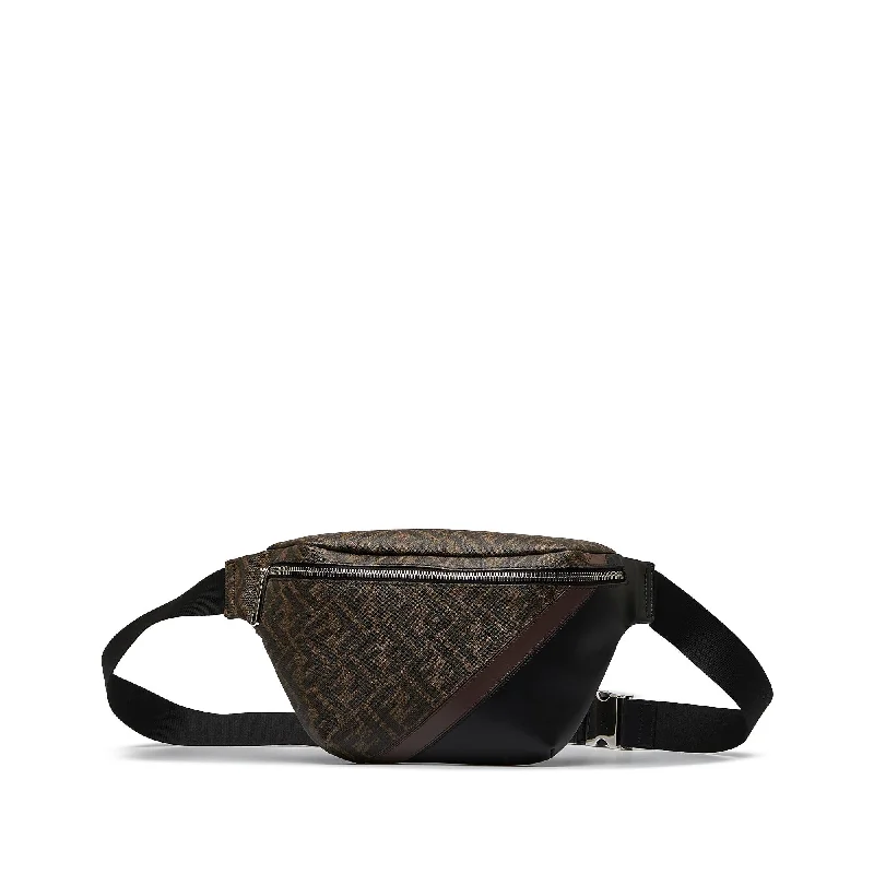 Fendi Metallic Finish Bag -Fendi Zucca FF 1974 Diagonal Belt Bag (SHG-HXHAOR)