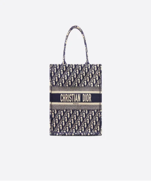 Transform Your Style with a Dior BagDior Book Tote Bag In Embroidered Canvas Blue Dior Oblique