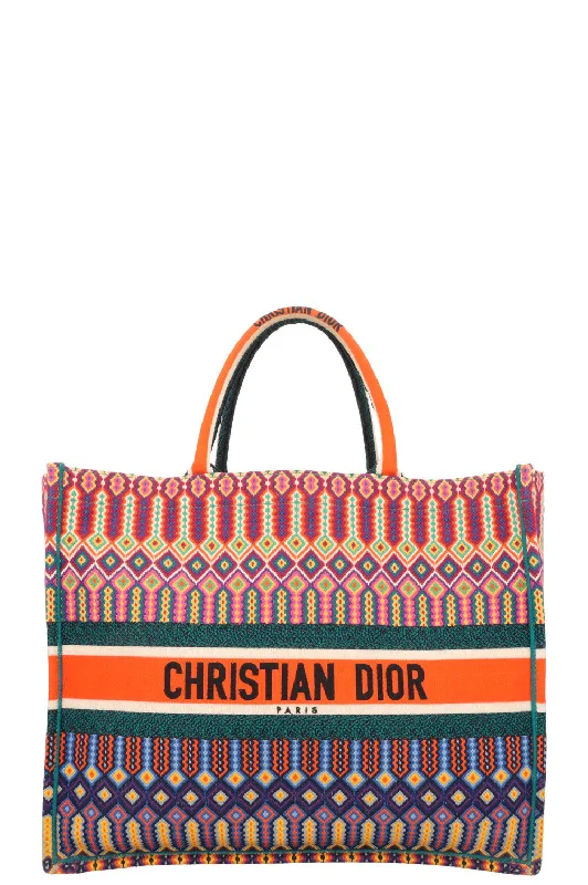 Effortless Luxury: Dior Bag CollectionCHRISTIAN DIOR Large Book Tote Multicolor