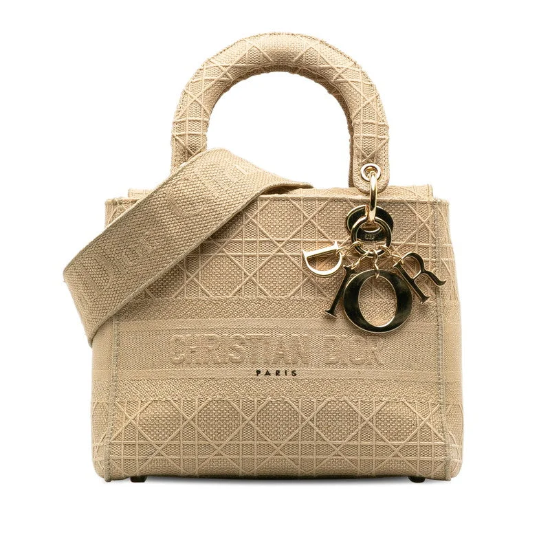 Crafted to Last: Dior’s Luxury BagsChristian Dior Mini Tote Handbag Canvas Beige Ladies