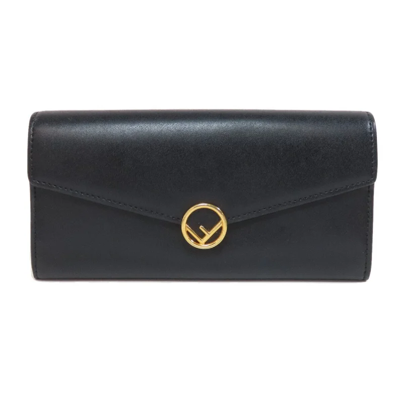 Fendi Pearl Handle Bag -FENDI F is Fendi Long Wallet Leather Women's