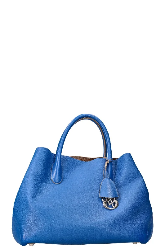 Iconic, Elegant, Dior BagsCHRISTIAN DIOR Open Bar Tote Large Blue