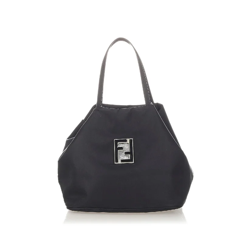 Fendi Pearl Handle Bag -Fendi Nylon Tote Bag (SHG-20506)