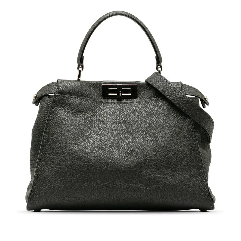 Fendi Italian Luxury Bag -FENDI FENDI Celeria Handbags/Car Fraser Gray Lady Fraser