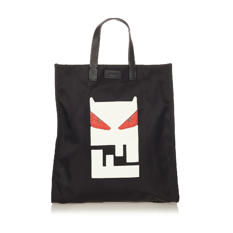 Fendi Zip Closure Bag -Fendi Monster Nylon Tote Bag