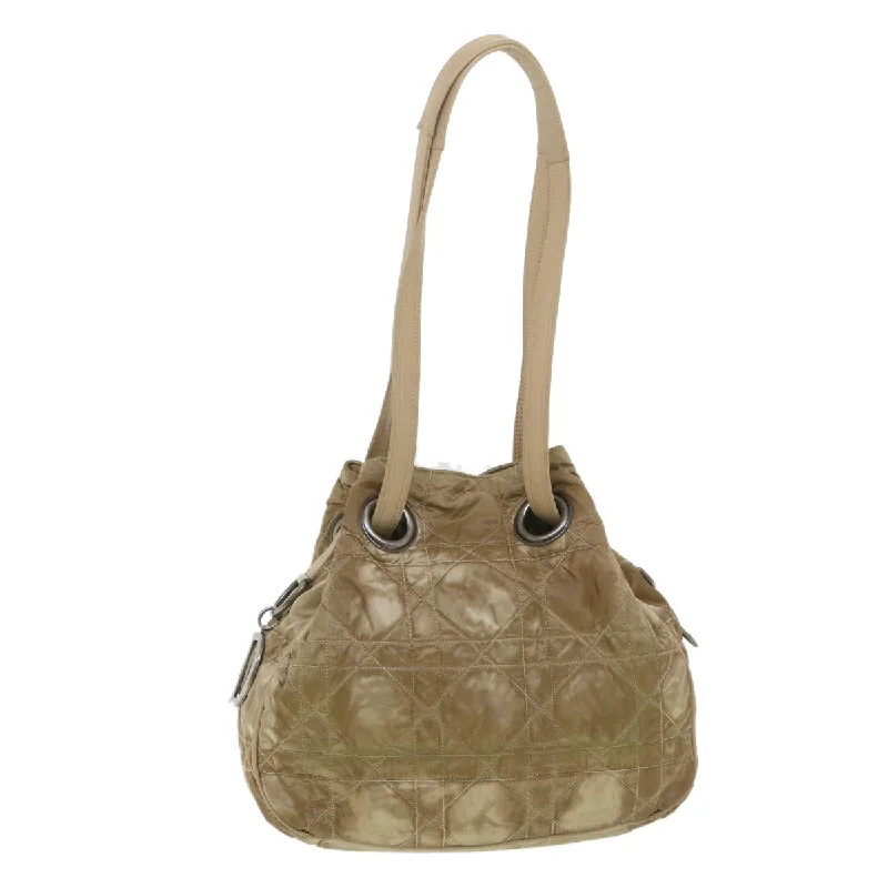 Essential Dior Bags for Every WardrobeCHRISTIAN DIOR Lady Dior Canage Shoulder Bag Nylon Beige 03-BM-0027 Auth bs4473