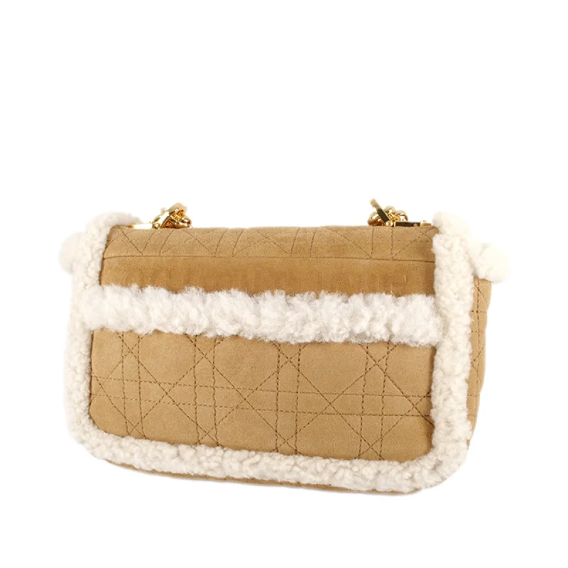 The Dior Handbag You’ve Been Dreaming OfDior Caro Bag Small Beige Shearling Suede