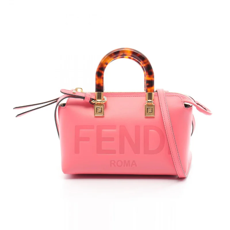 Fendi Glossy Leather Bag -FENDI By the Way Handbag Bag Leather Women's Pink 8BS067