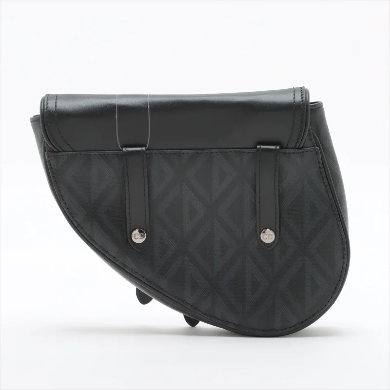 The Perfect Dior Bag for Every OccasionDior CD Diamond Saddle PVC  Leather Waist Pouch Black