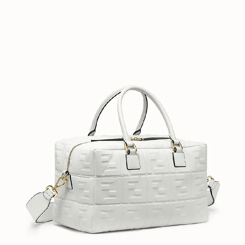 Fendi Monogram Embossed Bag -Fendi Boston Small Tote