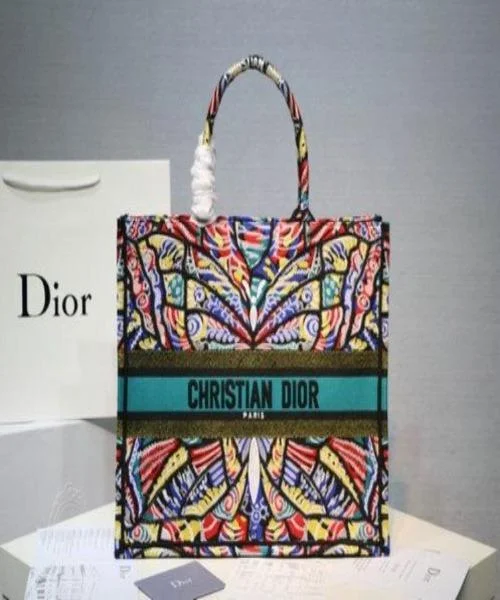 Effortless Luxury: The Dior Handbag CollectionDior Book Tote Bag Multicolored Embroidered Butterfly 2018