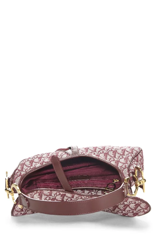 The Dior Handbag That Completes Your LookDior,  Burgundy Trotter Canvas Saddle Bag, Burgundy