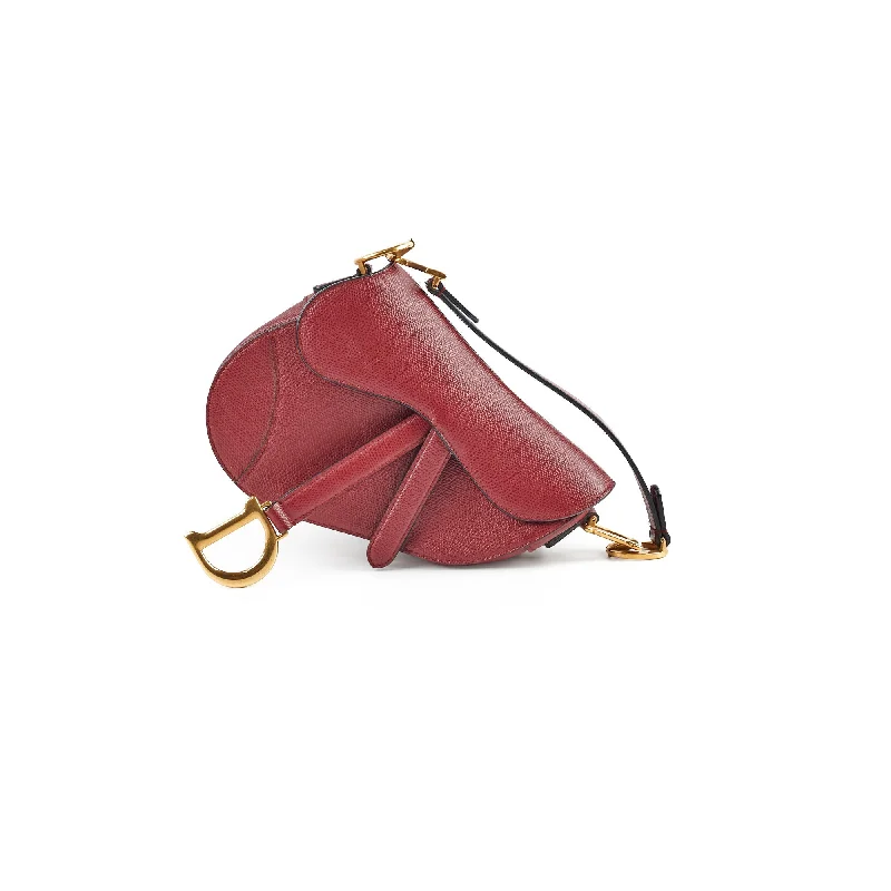 Luxury That Speaks: Dior BagsChristian Dior Mini Saddle Burgundy