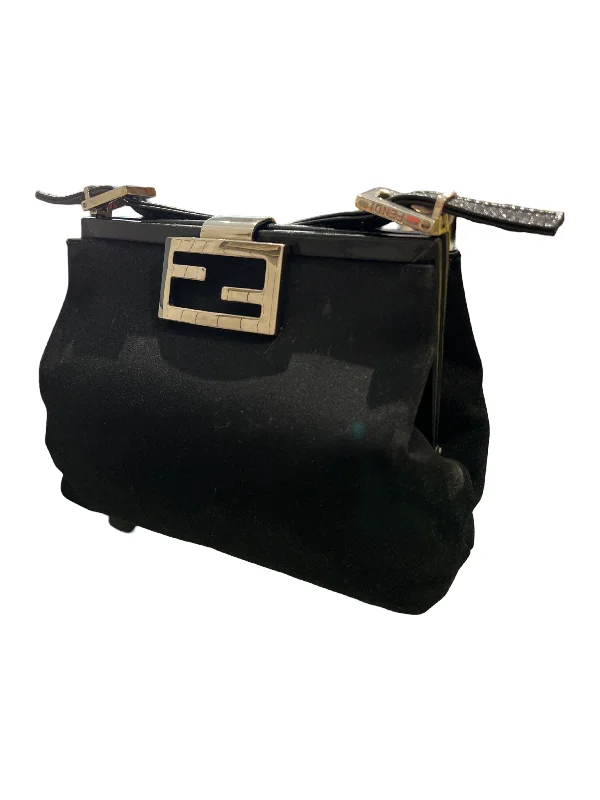 Fendi Logo Hardware Bag -Fendi Black Evening Handbag