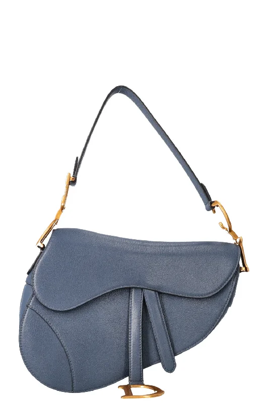 Fashion Forward with Dior’s Latest HandbagsCHRISTIAN DIOR Saddle Bag Leather Blue