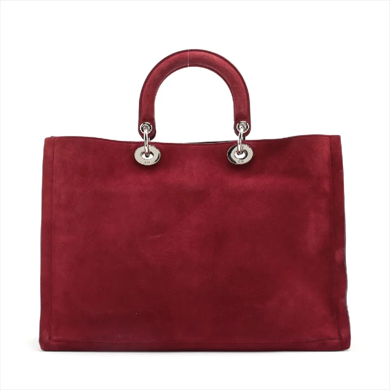 The Latest in Dior Luxury BagsChristian Dior Diorissimo Suede 2WAY Handbag Bordeaux