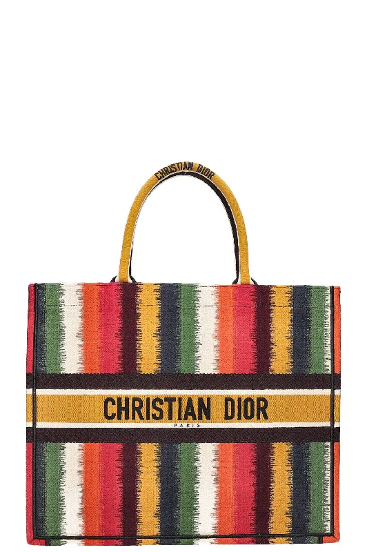 Timeless Luxury in Every Dior BagCHRISTIAN DIOR Book Tote Striped Multicolor