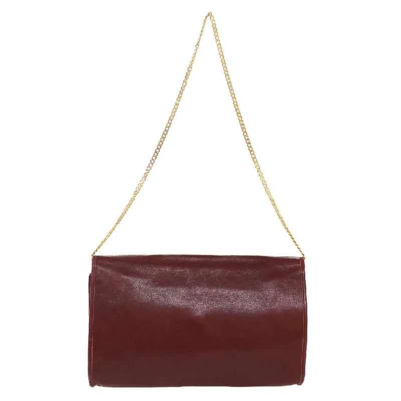 Crafting Beauty: The Dior Handbag CollectionCHRISTIAN DIOR Chain Shoulder Bag Leather Red Auth rd4545