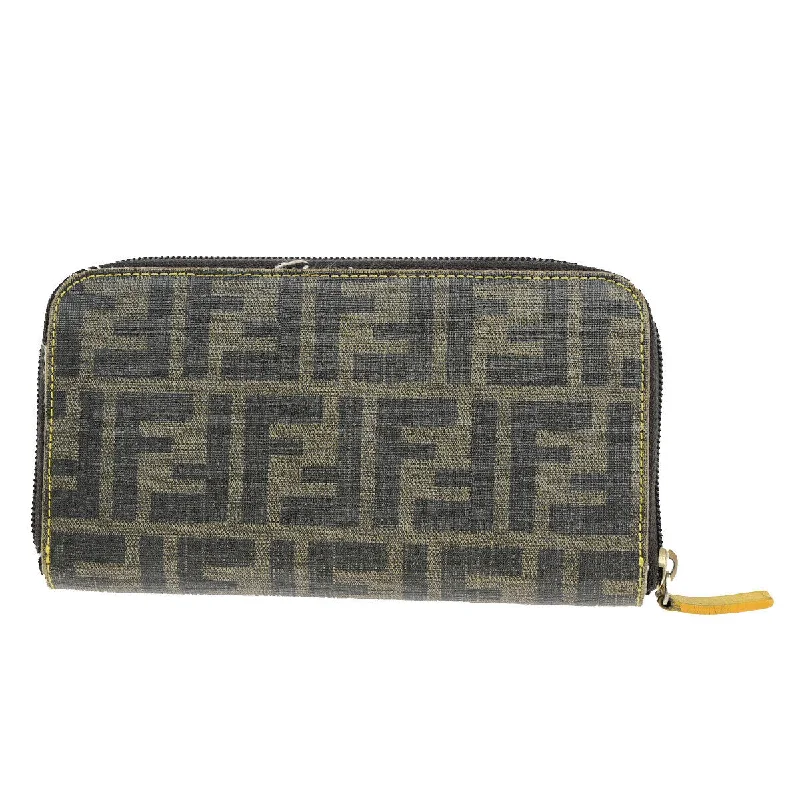 Fendi Push Lock Bag -Fendi Zucca  Canvas Wallet  (Pre-Owned)