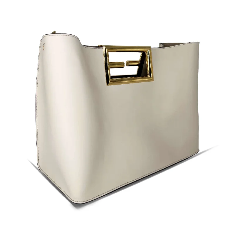 Fendi Magnetic Closure Bag -Fendi way tote bag off-white