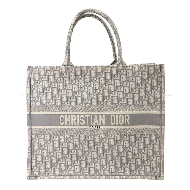 Dior Bags: Every Fashionista’s Dream[Pre-loved] Christian Dior Handbag Book Tote Large Grey Dior oblique jacquard M1286ZRIW[LIKE NEW][Authentic]