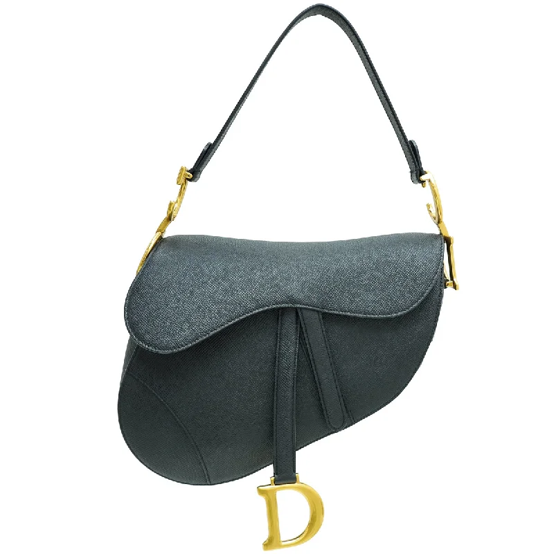 Your Dream Dior Bag is HereChristian Dior Black Saddle Medium Bag