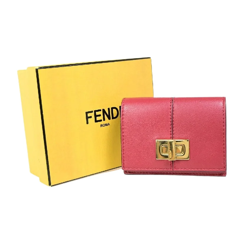 Fendi Minimalist Icon -Fendi Peekaboo  Leather Wallet  (Pre-Owned)