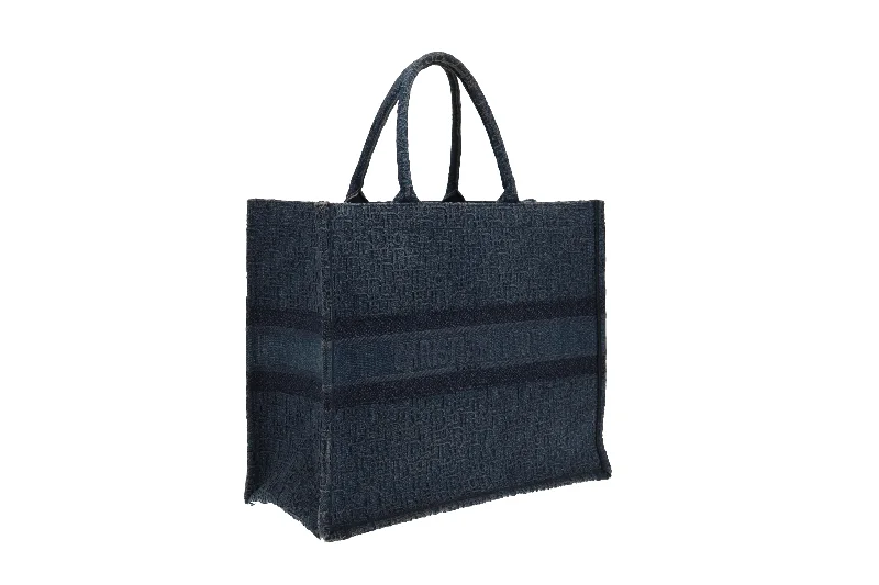 Make a Statement with Dior BagsChristian Dior Large Book Tote Monogram Denim