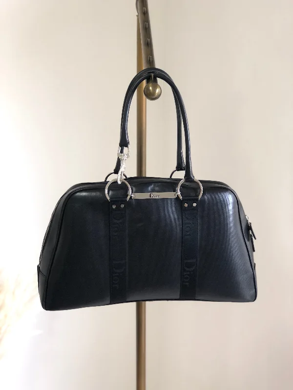 A Touch of Class: Dior BagsChristian Dior Logo Handbag Boston bag Black Vintage gwzt2f