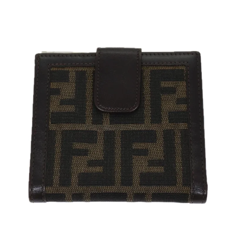 Fendi Magnetic Closure Bag -Fendi Zucca  Canvas Wallet  (Pre-Owned)