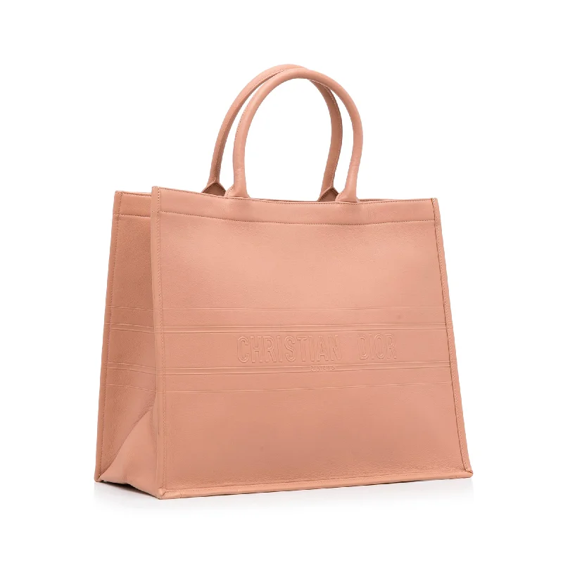 Classic Styles, Modern Elegance: Dior BagsDior Book Tote Large Light Brown Leather