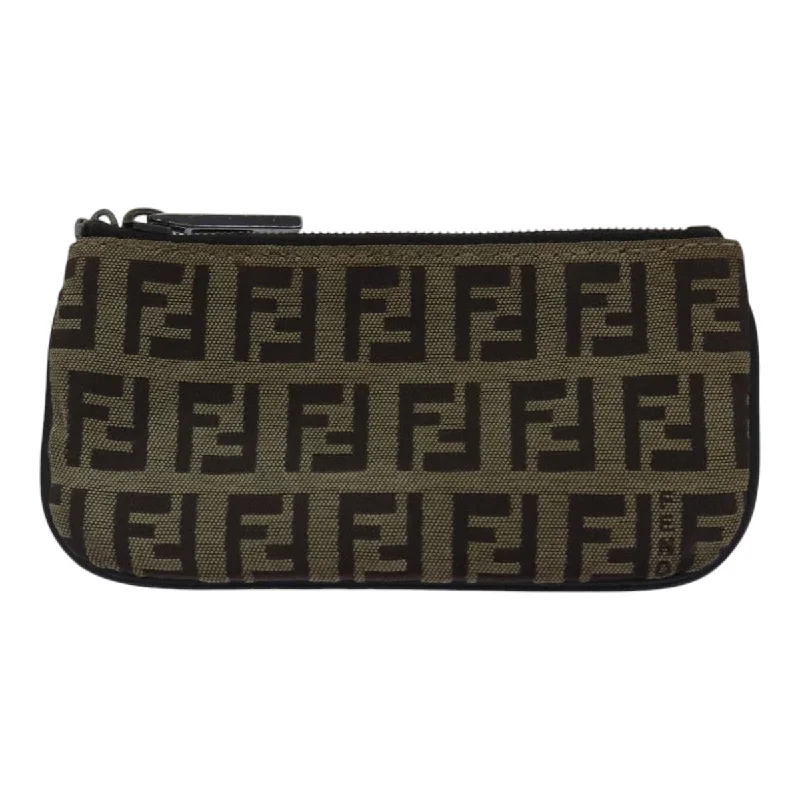 Fendi Logo Hardware Bag -Fendi Zucchino  Canvas Wallet  (Pre-Owned)