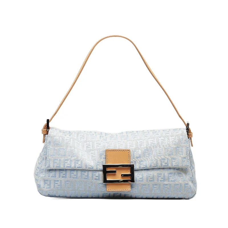 Fendi Buckle Detail Bag -Fendi Zucchino Mamma Baguette (SHG-7V48Eq)