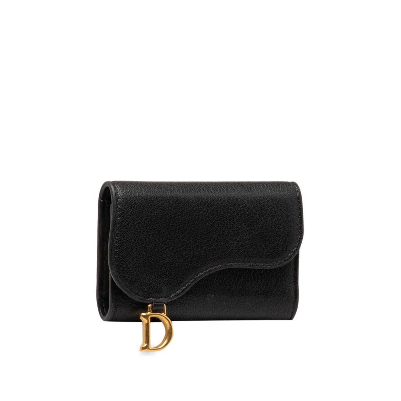 Elevate Your Look with a Dior HandbagDior Saddle Keycase Black G Leather  Dior